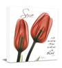 Red tulips serve Poster Print Flower Canvas art Print, Modern X-Ray Wall Painting For Living Room Decor, Design