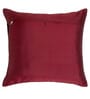 Red Floral Velvet 16 x 16 Inch Cushion Covers (Set of 2)