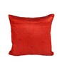 Red Velvet Floral 16x16 inches Cushion Covers (Pack of 2)