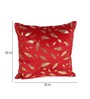 Red Velvet Floral 16x16 inches Cushion Covers (Pack of 2)
