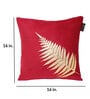 Red Floral Velvet 16 x 16 Inches Cushion Covers (Set of 5)