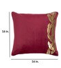 Red Floral Velvet 16 x 16 Inches Cushion Covers (Pack of 5)