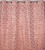 Red Velvet Feather 5Ft Ring Top Window Curtain Pack of 1