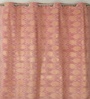 Red Velvet Feather 7Ft Ring Top Door Curtain Pack of 1