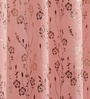 Red Velvet Feather 9Ft Ring Top Long Door Curtain Pack of 1
