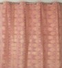 Red Velvet Feather 9Ft Ring Top Long Door Curtains Pack of  2