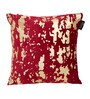 Red Abstract Velvet 16 x 16 Inches Cushion Covers (Set of 2)