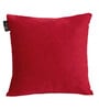 Red Quoted Velvet 16 x 16 Inches Cushion Covers (Set of 5)