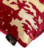 Red Abstract Velvet 16 x 16 Inches Cushion Covers (Set of 5)