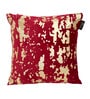 Red Abstract Velvet 16 x 16 Inches Cushion Covers (Set of 5)