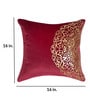 Red Traditional Velvet 16 x 16 Inches Cushion Covers (Set of 5)
