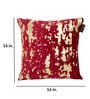 Red Abstract Velvet 16 x 16 Inches Cushion Covers (Set of 5)