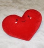 Red Velvet Heart Shaped Cushion