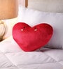 Red Velvet Heart Shaped Cushion