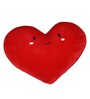 Red Velvet Heart Shaped Cushion