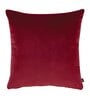 Red Solid Velvet 16 x 16 Inches Cushion Covers (Set of 2)