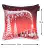 Red Velvet Tradiional 16X16 Inches Cushion Covers (Pack of 5)