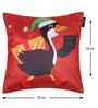 Red Velvet Tradiional 16X16 Inches Cushion Covers (Pack of 5)