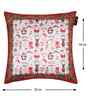 Red Velvet Tradiional 16X16 Inches Cushion Covers (Pack of 5)
