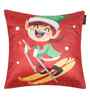 Red Velvet Tradiional 16X16 Inches Cushion Covers (Pack of 5)