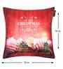 Red Velvet Tradiional 16X16 Inches Cushion Covers (Pack of 5)