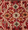 Red Vintage Polyester 6 x 9 Feet Machine Made Carpet