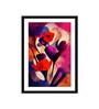 Floral Red Vinyl Painting