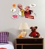 Red Vinyl Cartoons Alphabet Wall Sticker