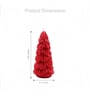 Red Wax Christmas Tree Candle