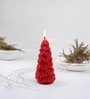 Red Wax Christmas Tree Candle
