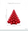 Red Wax Christmas Tree Candle