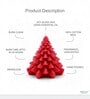 Red Wax Christmas Tree Candle