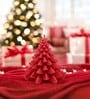 Red Wax Christmas Tree Candle