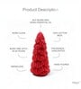 Red Wax Christmas Tree Candle