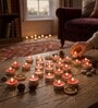 Red Wax Tealight Candles Set Of 30