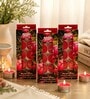 Red Wax Tealight Candles Set Of 30