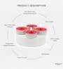 Red Wax Tealight Candles Set Of 30