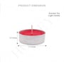 Red Wax Tealight Candles Set Of 30
