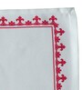 Red White Striped Cotton Blend (Set of 6) Placemat With Napkins