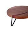 Red Wood Handcrafted Cake Stand