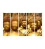 Red Wood Multiple Frames Buddha Beautiful Art Panels
