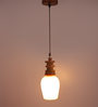 Red Wood Single Hanging Light