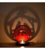 Red Wood Tea Light Candle Holder