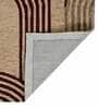 Beige Abstract Blended Wool 8 ft x 10 ft Hand Tufted Carpet