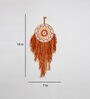 Red Wool and Cotton Mandala Dreamcatcher