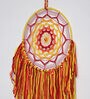 Red Wool and Cotton Mandala Dreamcatcher