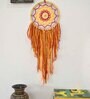Red Wool and Cotton Mandala Dreamcatcher