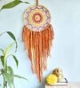 Red Wool and Cotton Mandala Dreamcatcher
