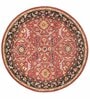 Red Persian Wool 6 ft x 6 ft Hand Tufted Round Carpet