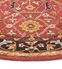 Red Persian Wool 6 ft x 6 ft Hand Tufted Round Carpet